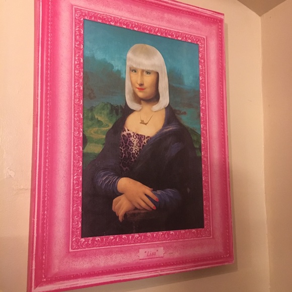 Anthropologie Other - Big bohemian Mona Lisa canvas